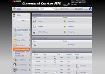 Select machine address book