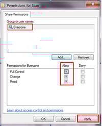 Select everyone and give full control