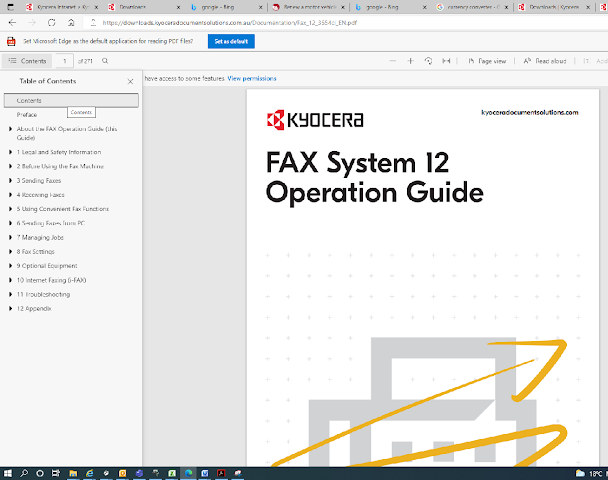 How to solve fax issues on a Kyocera printer